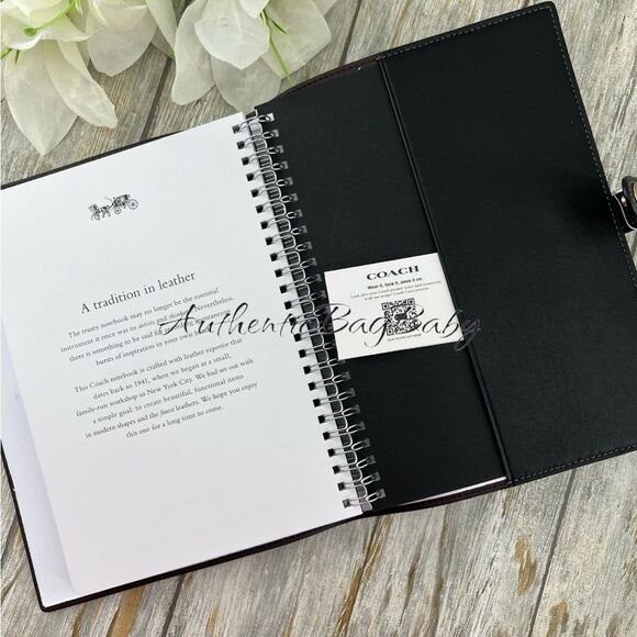 Authentic Coach Black Cherry Notebook Limited Bag Purse - Picture 7 of 8